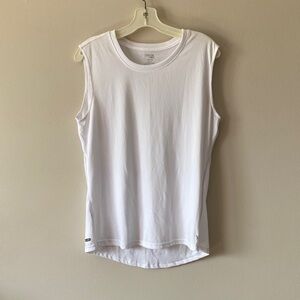 Danskin White Sleeveless Tank Top - Casual Women's Tee
